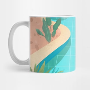 Girl in desert Mug